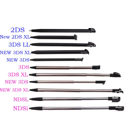 1Pcs Metal Telescopic Stylus Plastic Stylus Touch Screen Pen for 2DS 3DS New 2DS LL XL New 3DS XL for NDSL DS Lite Ndsi NDS Wii